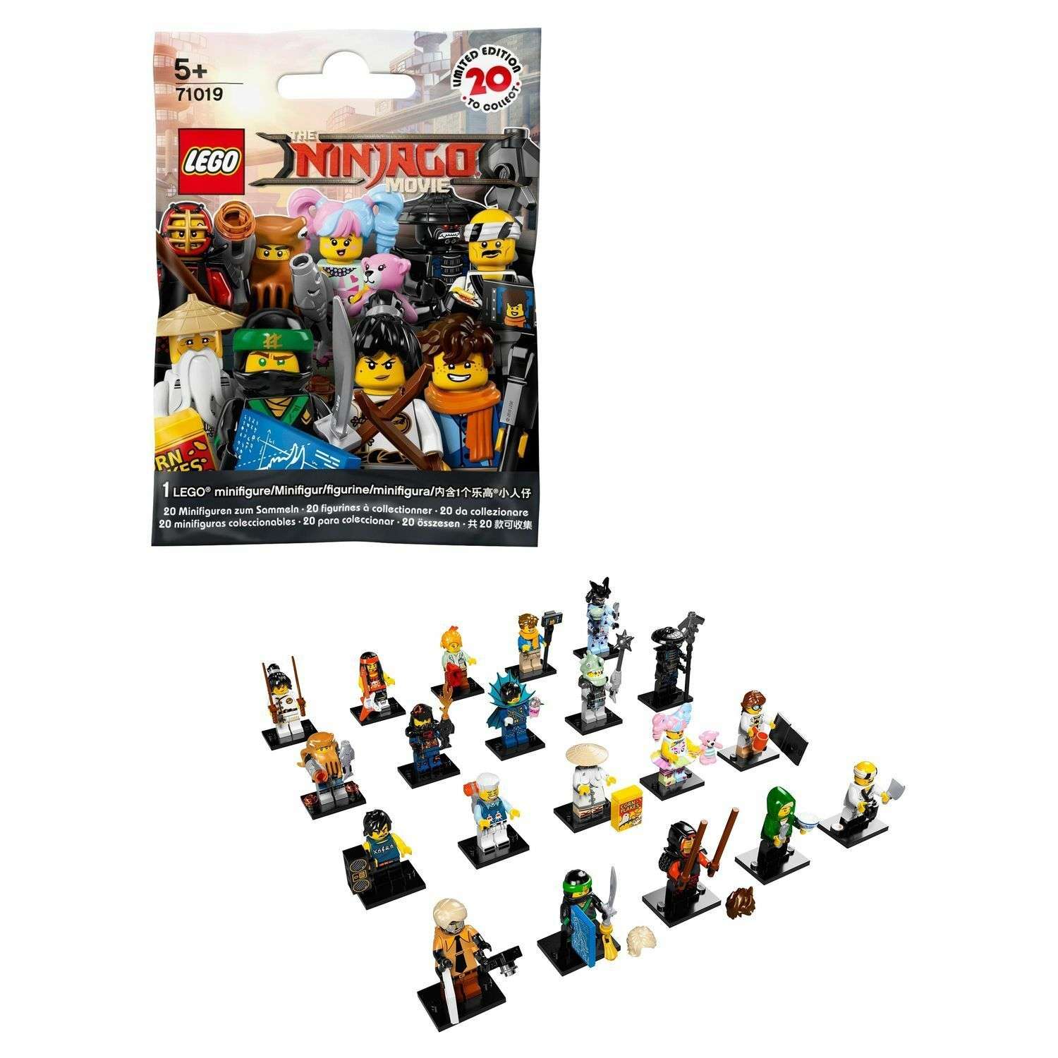 Конструктор LEGO Minifigures Минифигурки ФИЛЬМ: НИНДЗЯГО (71019) в ассортименте - фото 1