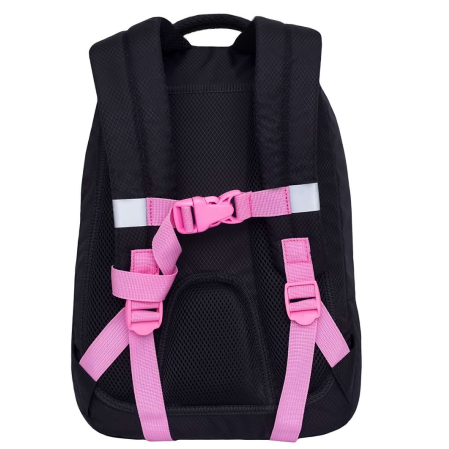 Рюкзак школьный Grizzly Фламинго Черный-Розовый RG-967-1/1 - фото 2