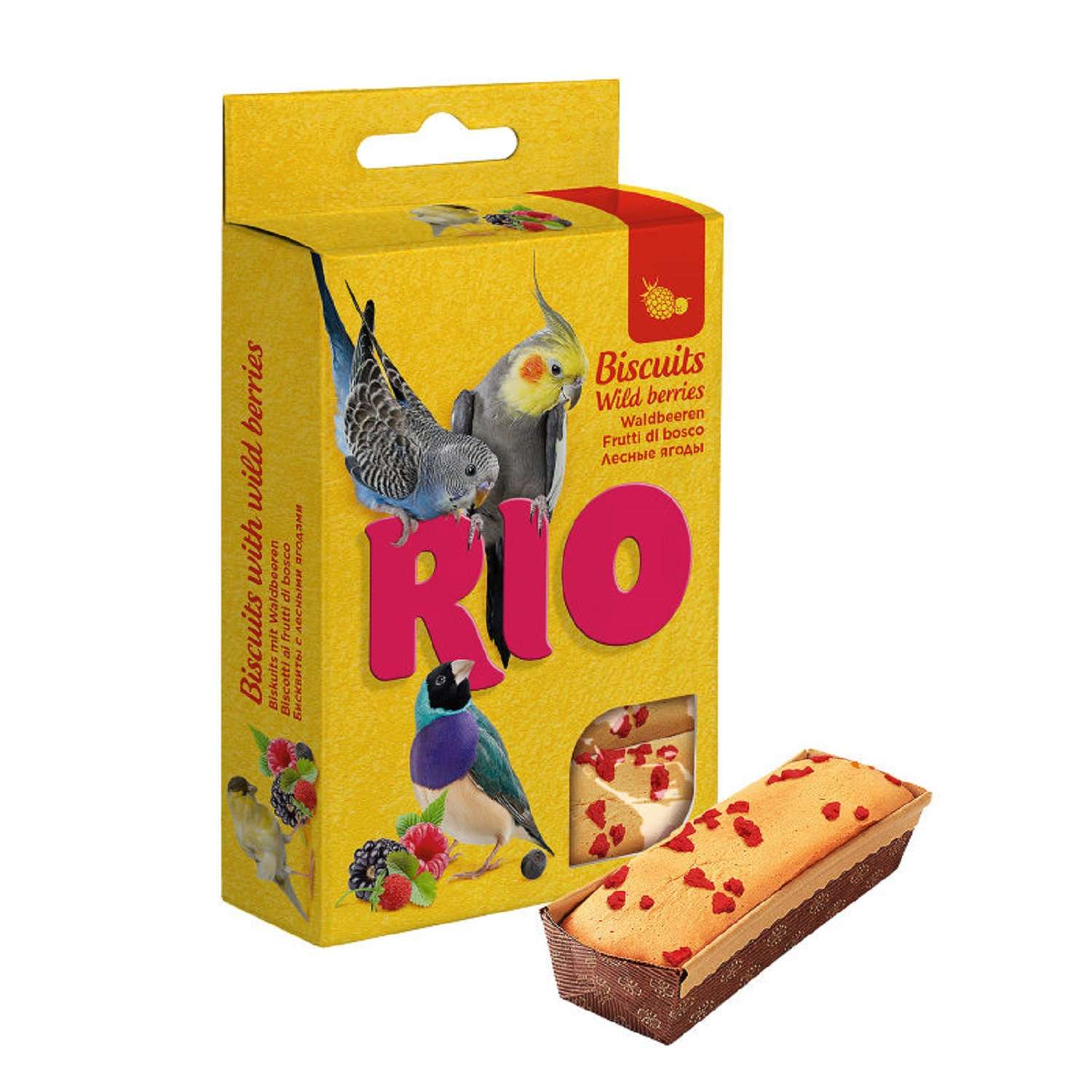 Бисквиты для птиц RIO с лесными ягодами 5*7г - фото 1