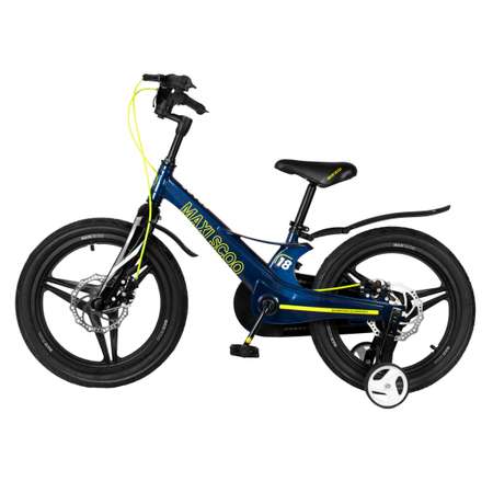 Детский двухколесный велосипед Maxiscoo Space делюкс 18 синий