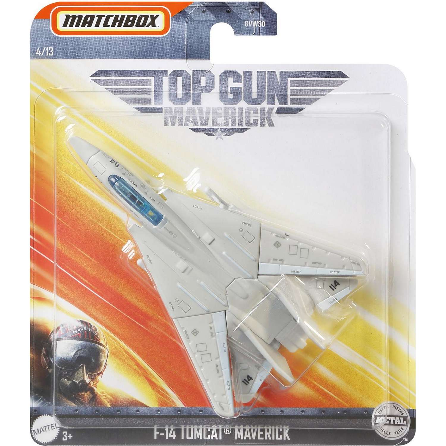 Игрушка Matchbox Top Gun Транспорт воздушный Грумман F-14 Томкэт GVW34 GVW30 - фото 2
