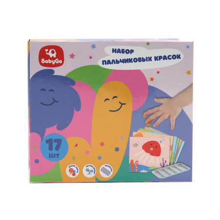 Краски пальчиковые Baby Go 6цветов BG972324