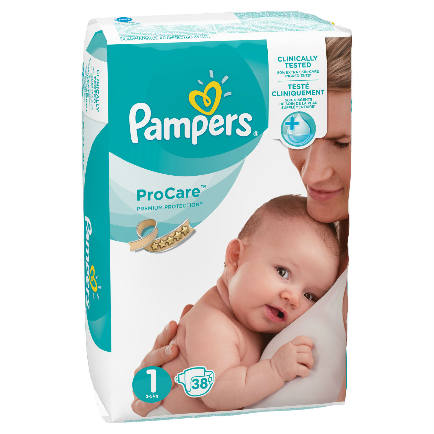 Подгузники Pampers Procare 1 2-5кг 38шт - фото 3