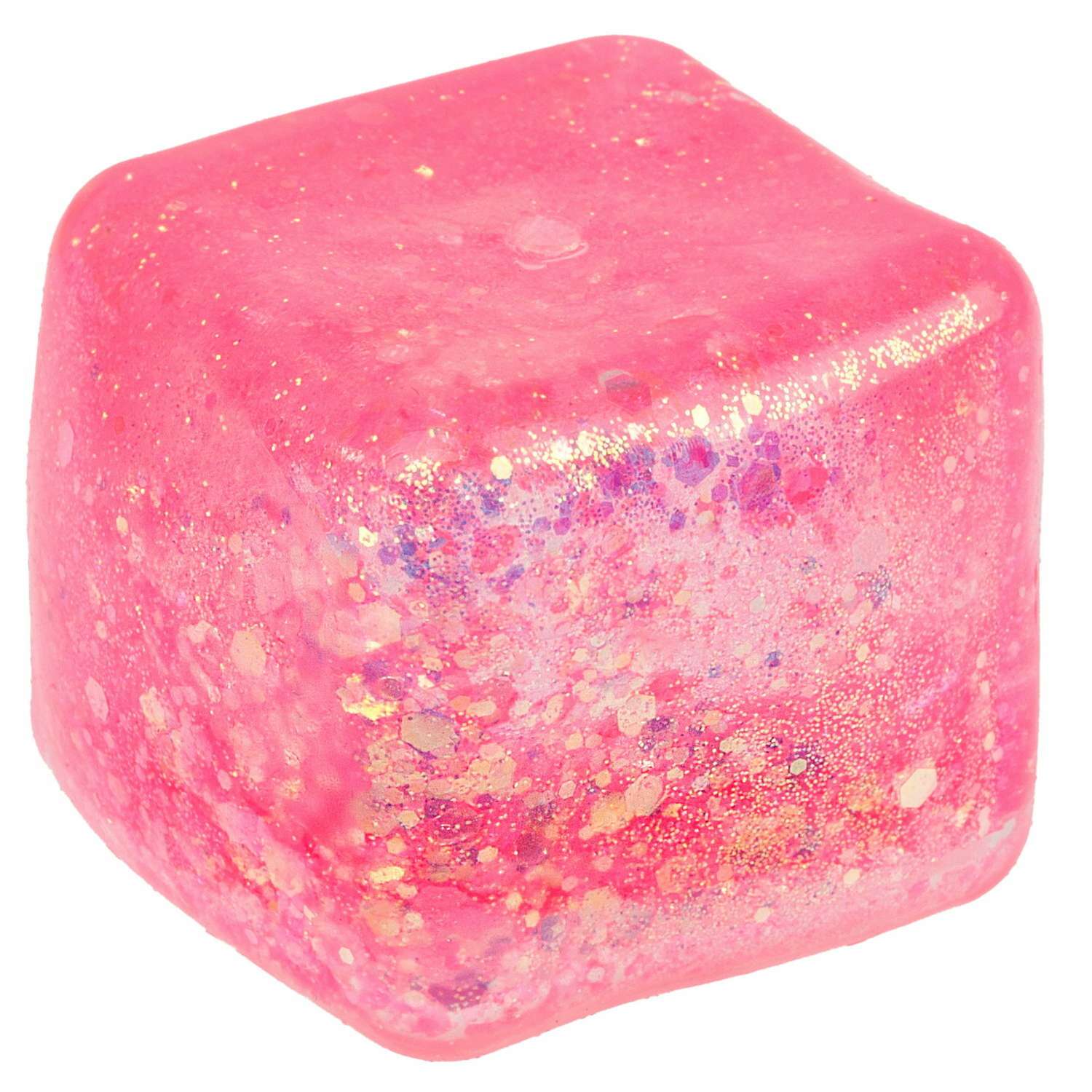 Игрушка-антистресс Крутой замес Супергель Куб 5 см розовый - фото 2