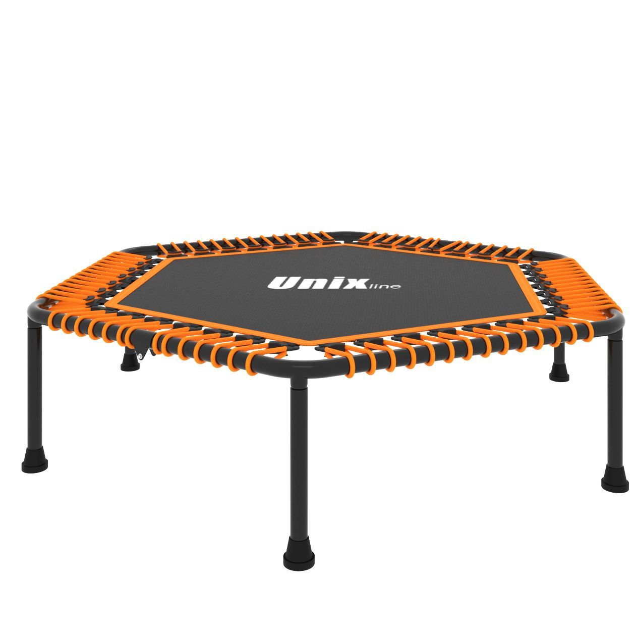 Батут Fitness Lite Orange UNIX line спортивный складной диаметр 130 см до 130 кг фитнес батут - фото 2