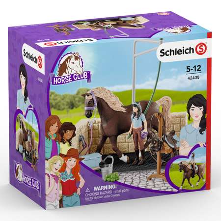 Фигурка SCHLEICH мойка для лошадей с Эмили и Луной