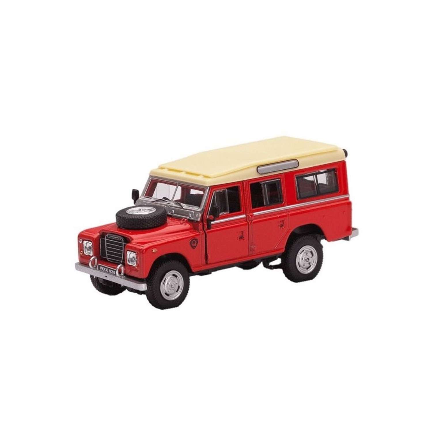 Мини-модель 1:43 CARARAMA Land Rover Series 109 металлическая красная 7868 - фото 1