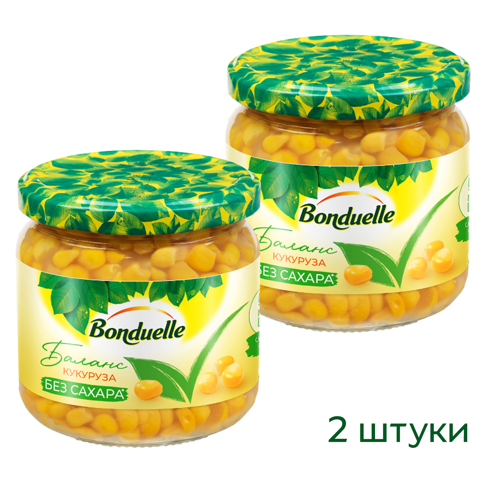 Кукуруза в зернах (ЗОЖ) Bonduelle 2 банки по 350 мл. купить по цене 453 ₽ в  интернет-магазине Детский мир