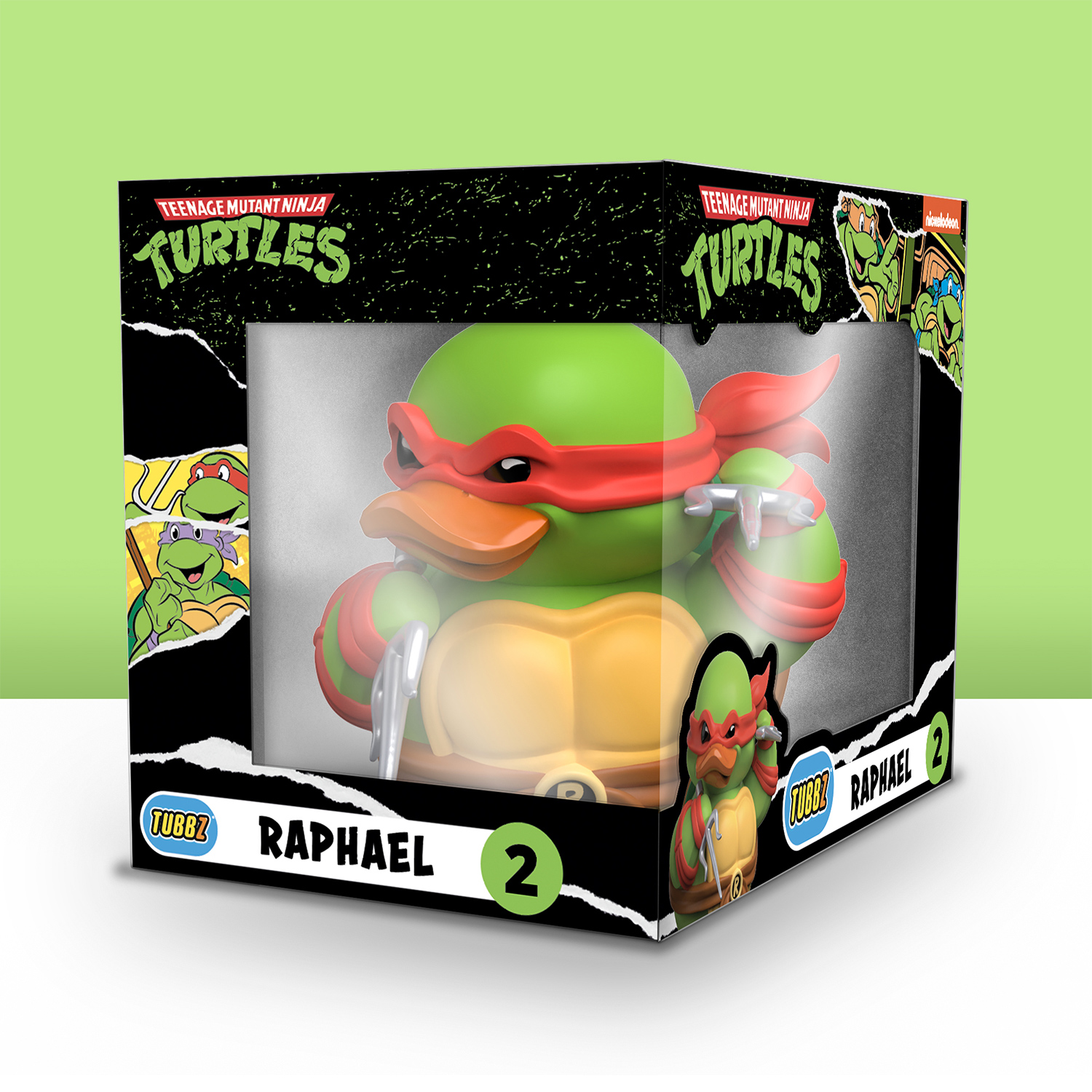 Фигурка Ninja Turtles(Черепашки Ниндзя) Утка Tubbz Рафаэль Boxed Edition без ванны - фото 2