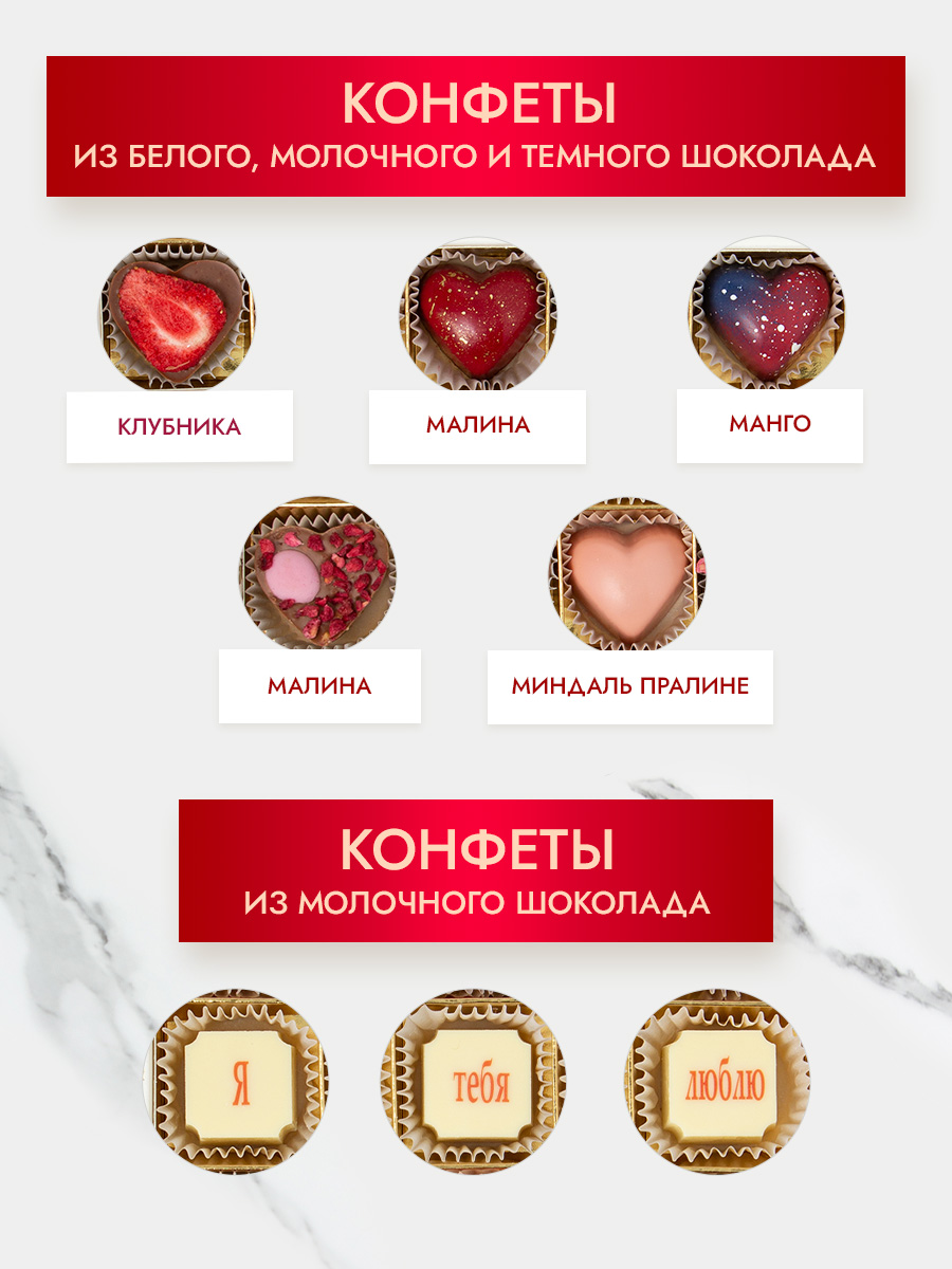 Набор шоколадных конфет Choc-Choc Я тебя люблю - фото 3