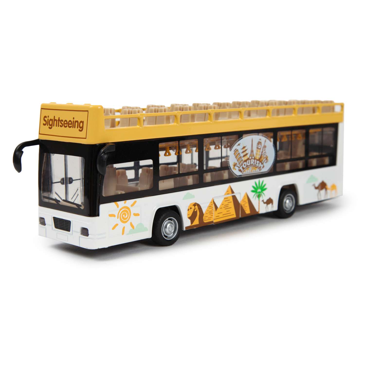 Автобус MSZ 1:48 Sightseeing Желтый 68429 68429 - фото 4