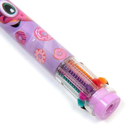 Ручка шариковая Erhaft Пончик ароматизированная 10цветов 35012