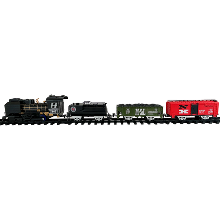 Детская железная дорога CS Toys на батарейках Classical Train 21 деталь 4 варианта сборки