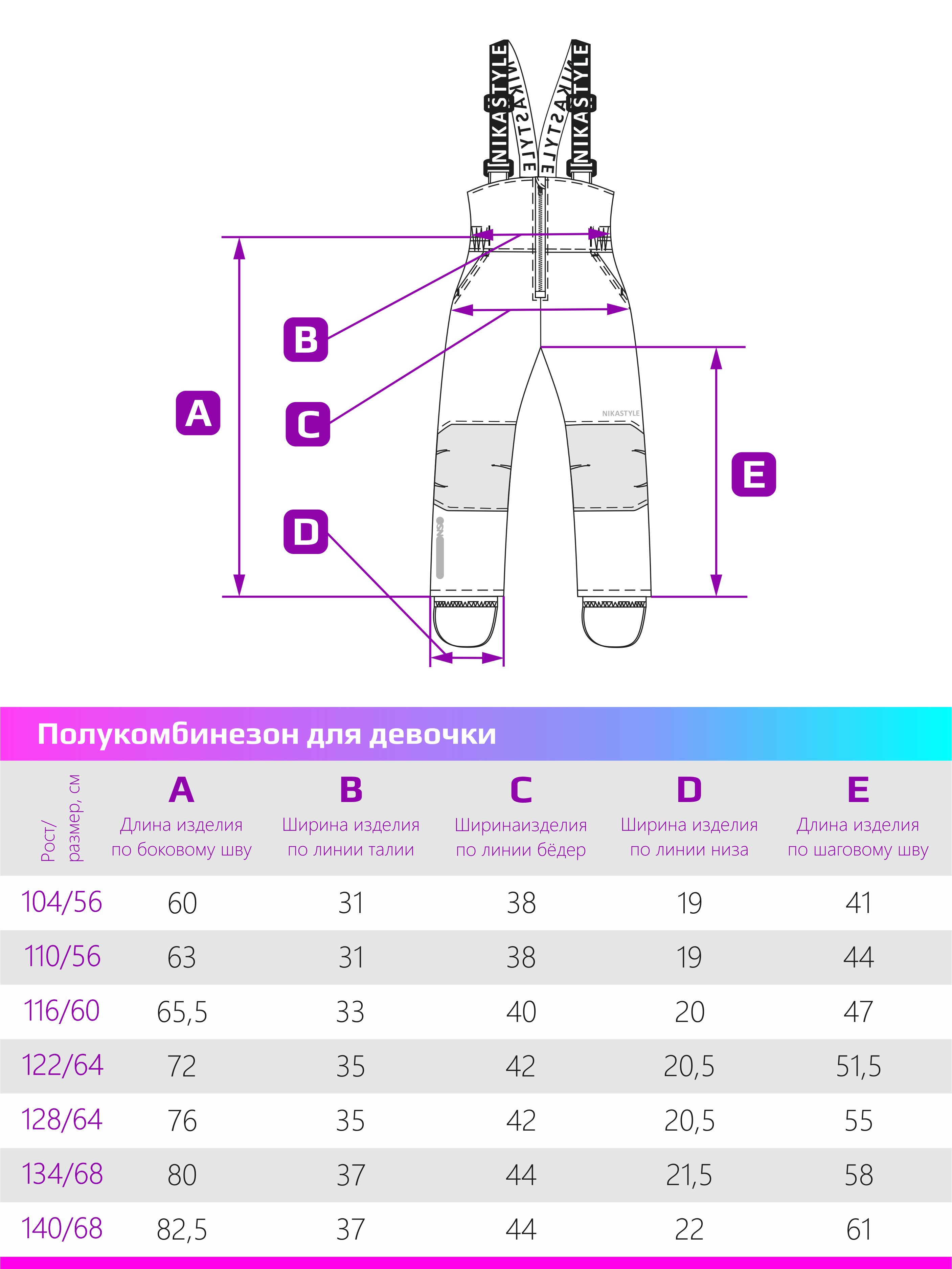 Полукомбинезон NIKASTYLE 3з5024 серый - фото 2