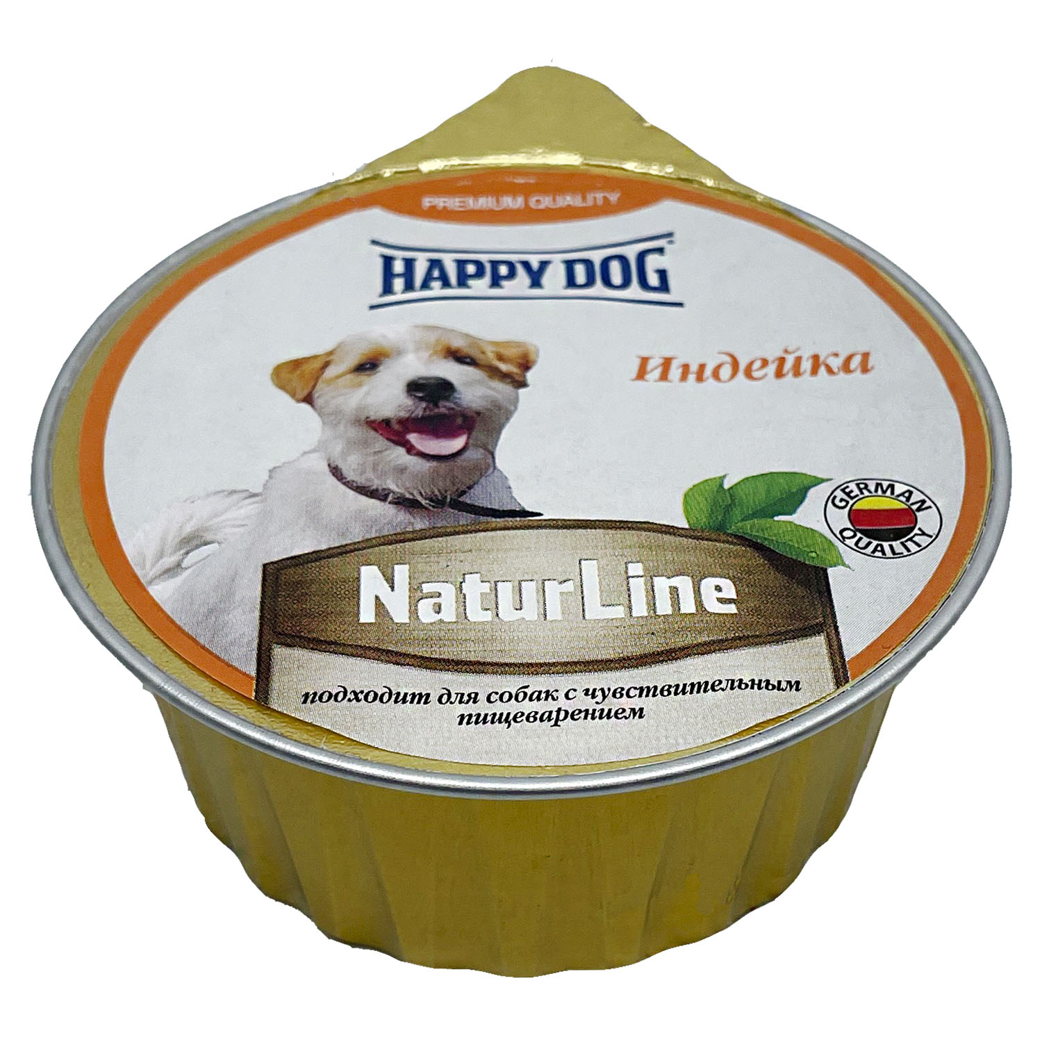 Влажный корм для собак Happy Dog 0.125 кг индейка (при заболеваниях ЖКТ, для стерилизованных и кастрированных, полнорационный) - фото 1