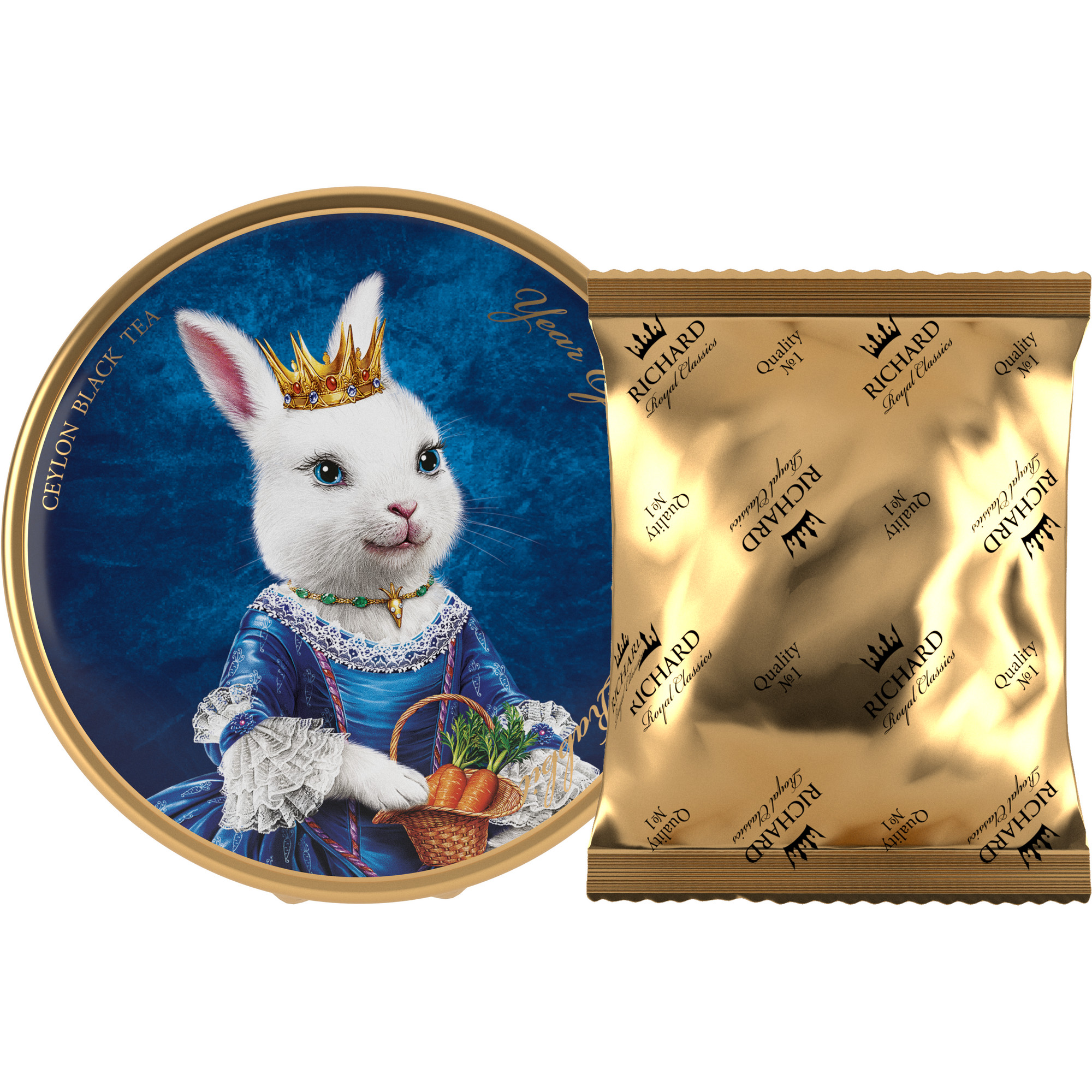 Чай черный крупнолистовой Richard Year of the Royal Rabbit c символом нового года принцесса 40 гр - фото 4