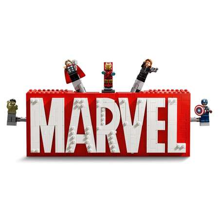 Конструктор LEGO Логотип и минифигурки Marvel 76313