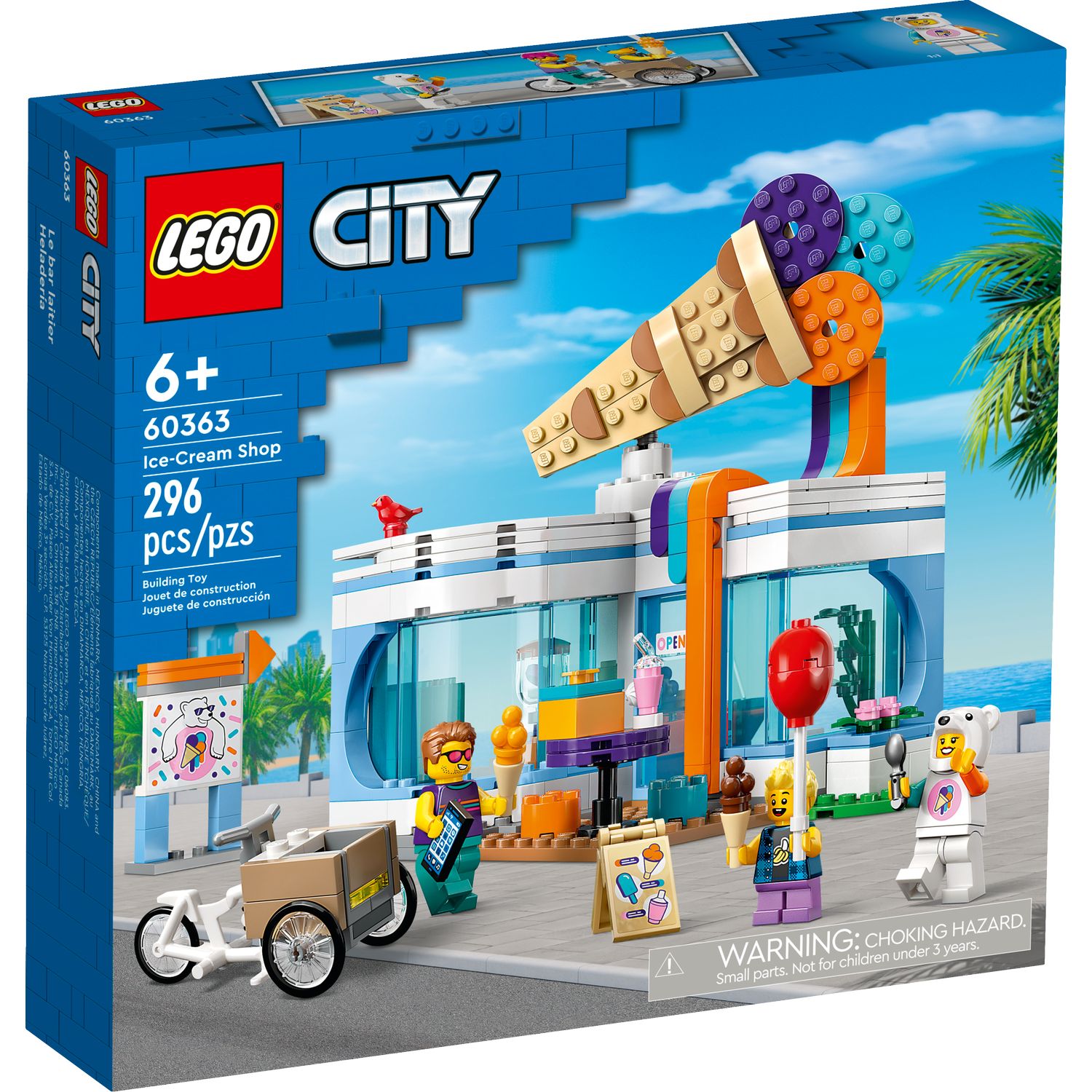 Конструктор LEGO City Магазин мороженого 60363 купить по цене 3199 ₽ в  интернет-магазине Детский мир