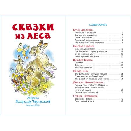 Книга Самовар Сказки из леса Скребицкий Дмитриев Бианки Мамин-Сибиряк Сладков Шим