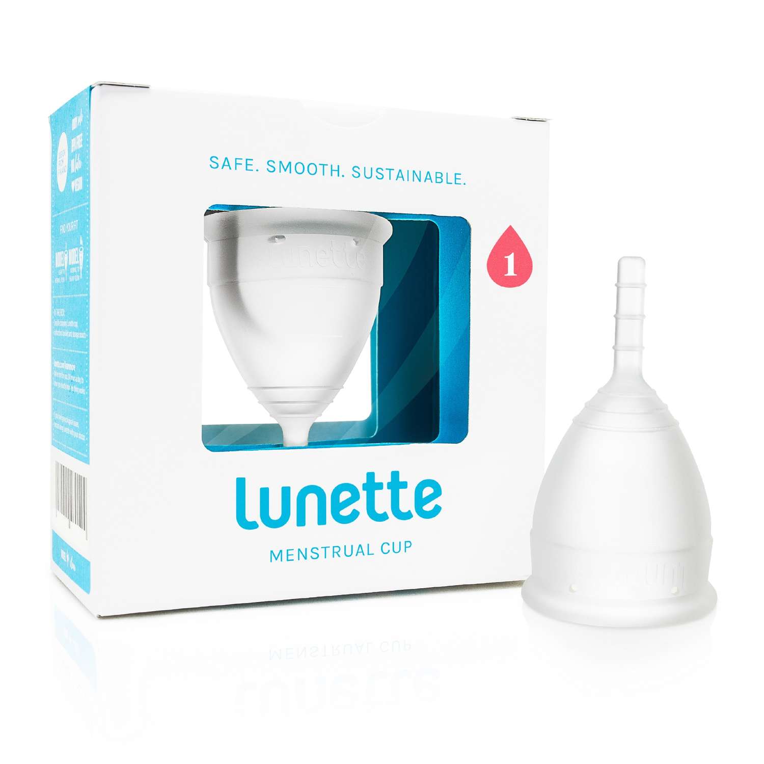 Менструальная чаша Lunette прозрачная Model 1 - фото 1