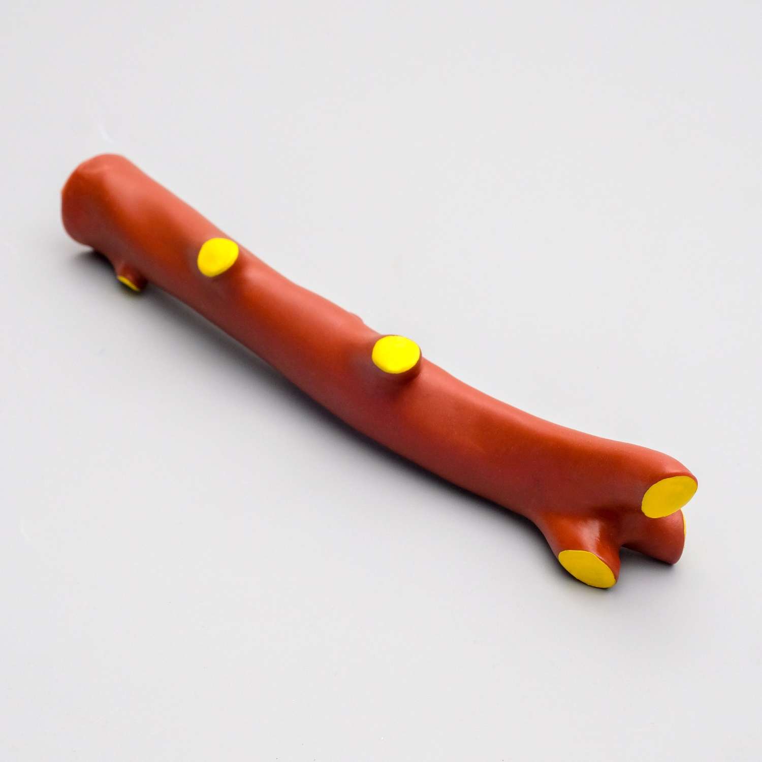 Игрушка для собак Пижон пищащая «Ветка» 21.5 см. коричневая - фото 1