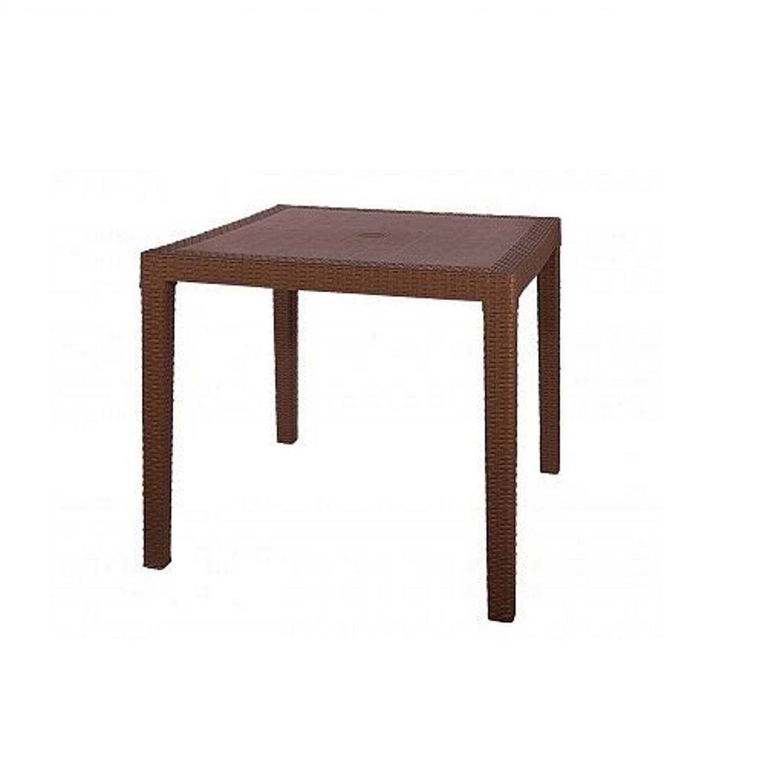 Стол elfplast Rodos с декором кемпинговая мебель квадрат коричневый - фото 4