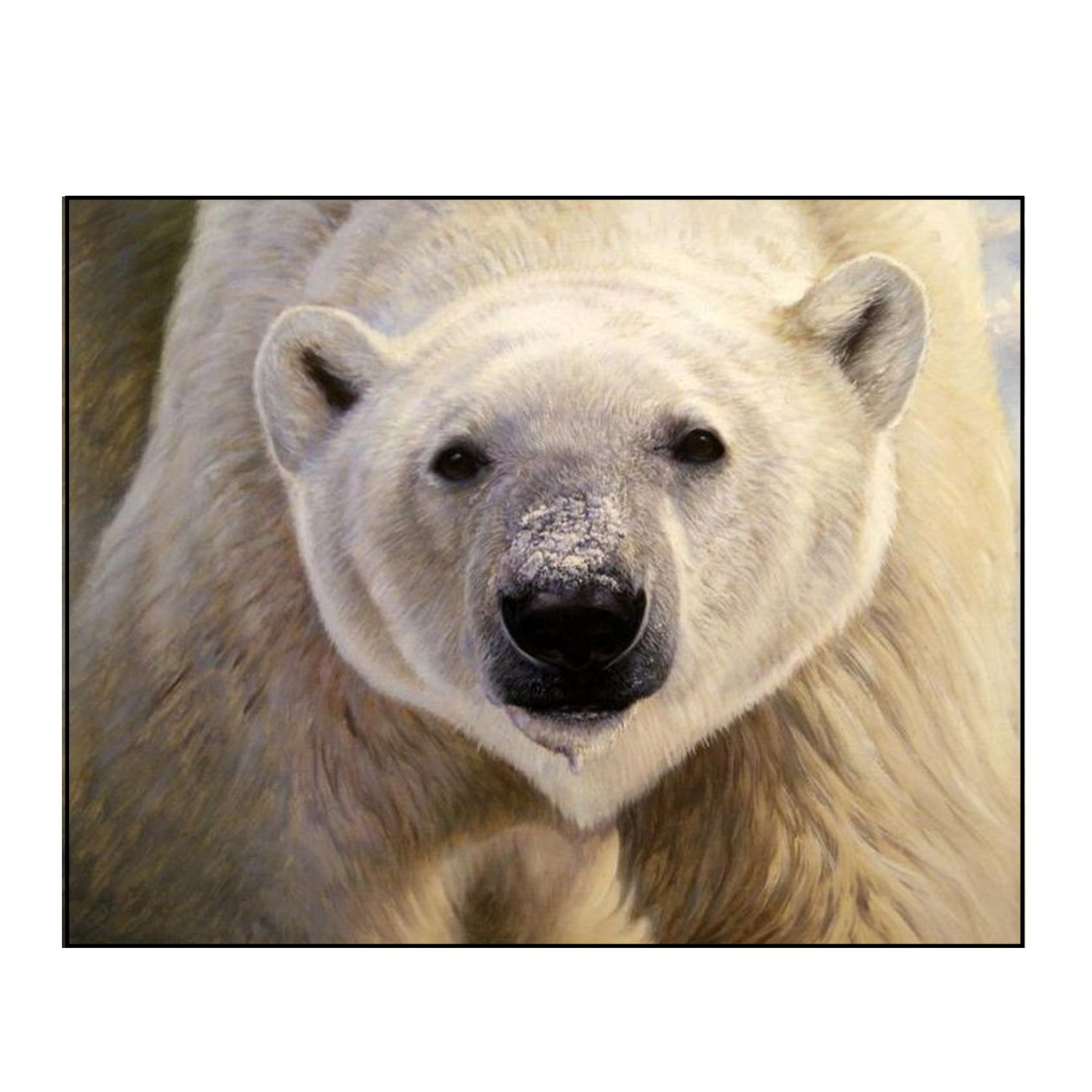 Алмазная мозаика Seichi Белый медведь 30х40 см - фото 2