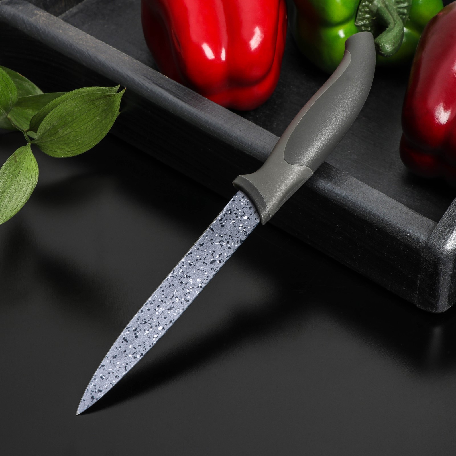 Нож Доляна с антиналипающим покрытием Гранит универсальный - фото 2
