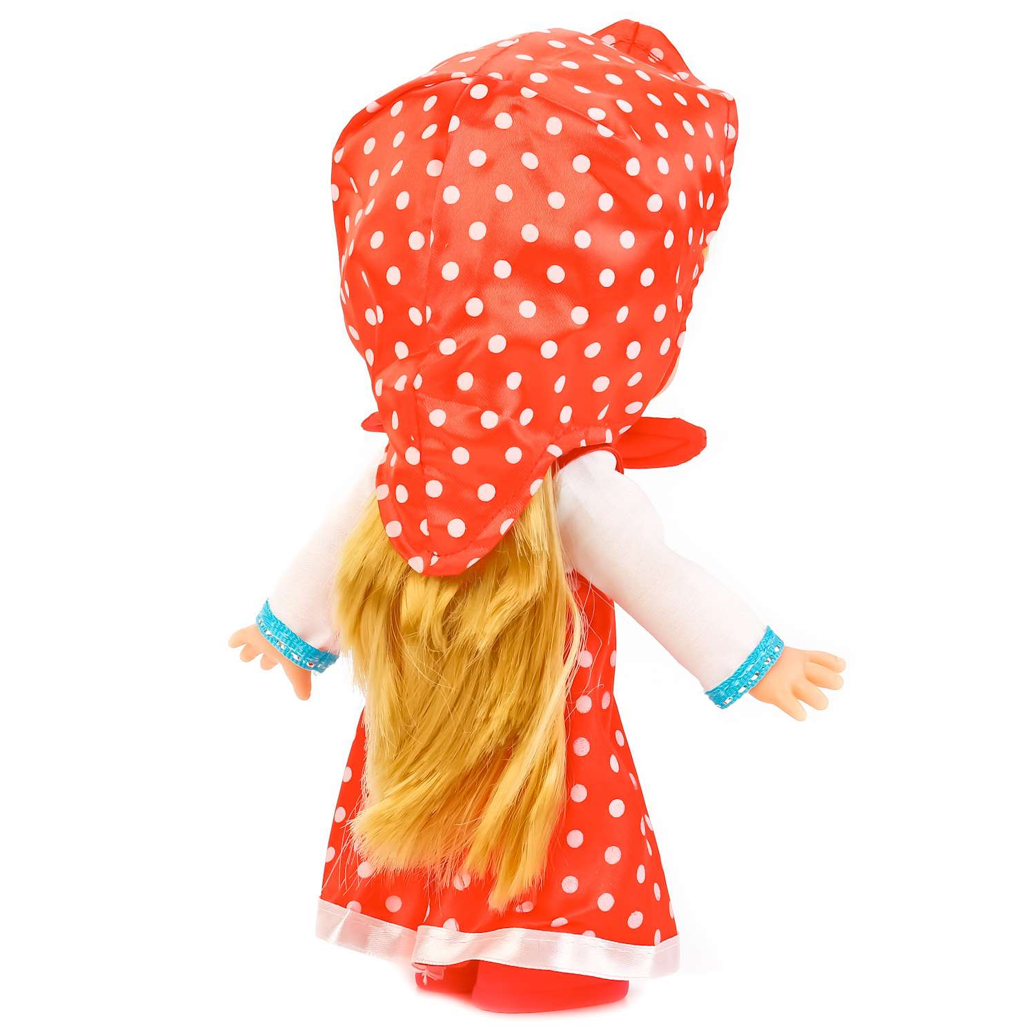 Кукла интерактивная Карапуз Маша в платье в горох 247380 - фото 3
