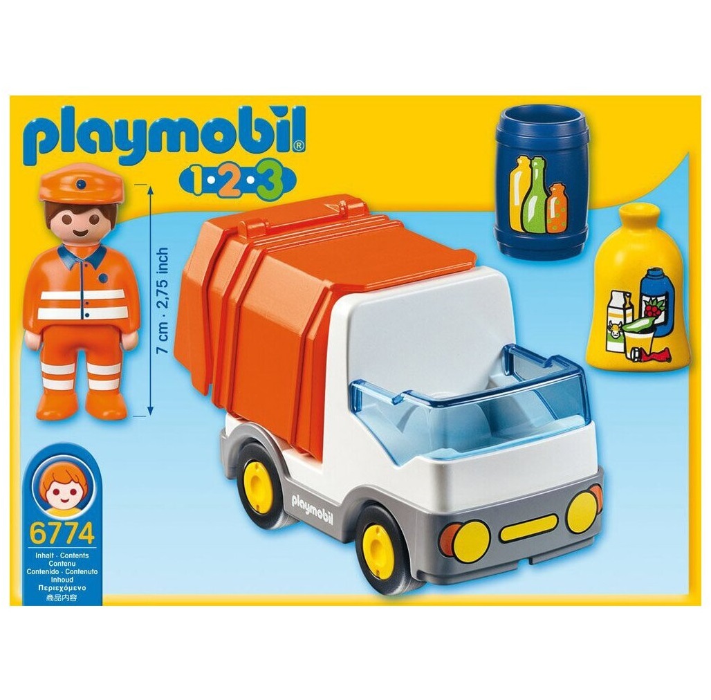 Конструктор Playmobil Recycling Truck 1 2 3 Мусоровоз - фото 2