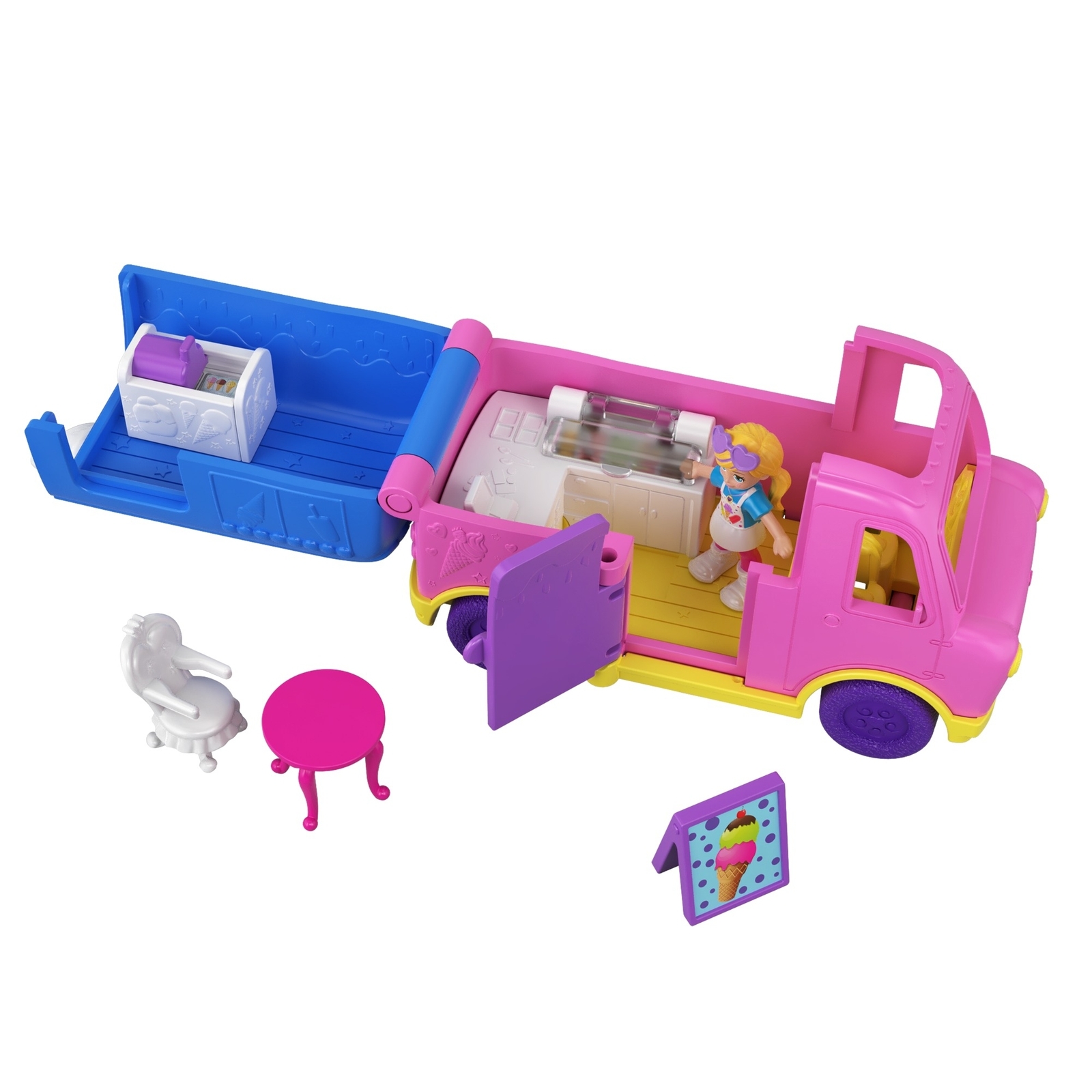 Грузовик POLLY POCKET мороженого GGC39 - фото 8