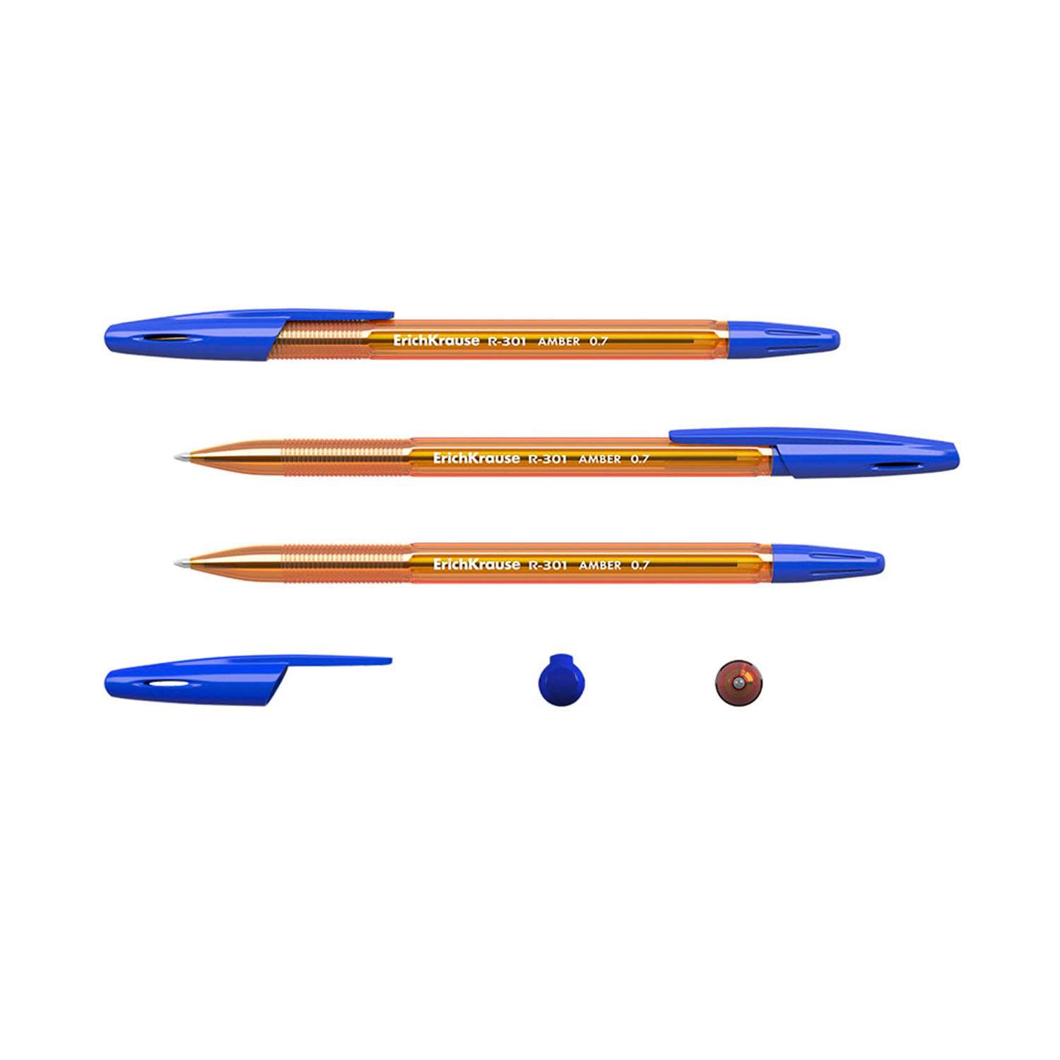 Ручка шариковая ErichKrause R-301 Amber Stick 0.7 42738 - фото 5