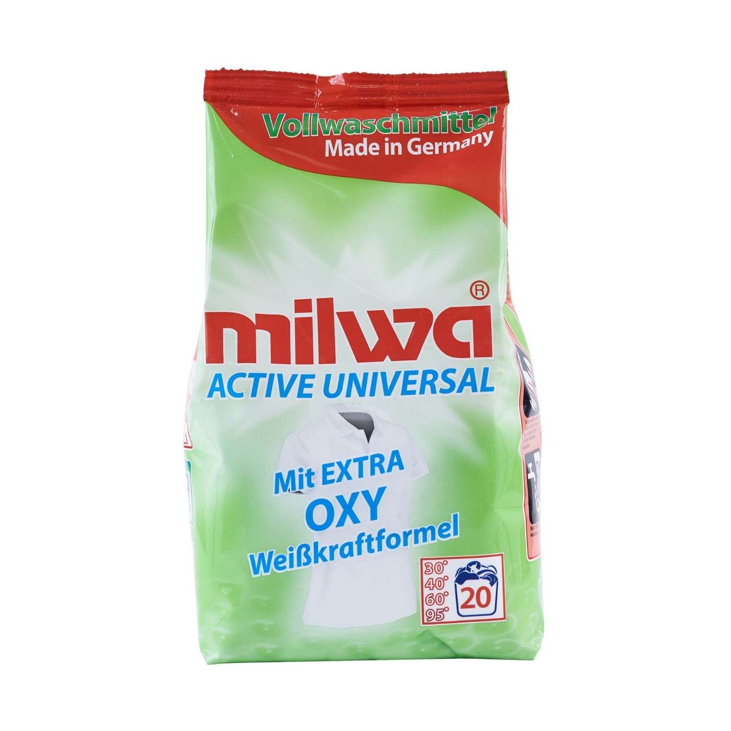 Стиральный порошок Milwa Active Oxy для белого белья концентрированный 1.34 кг - фото 1