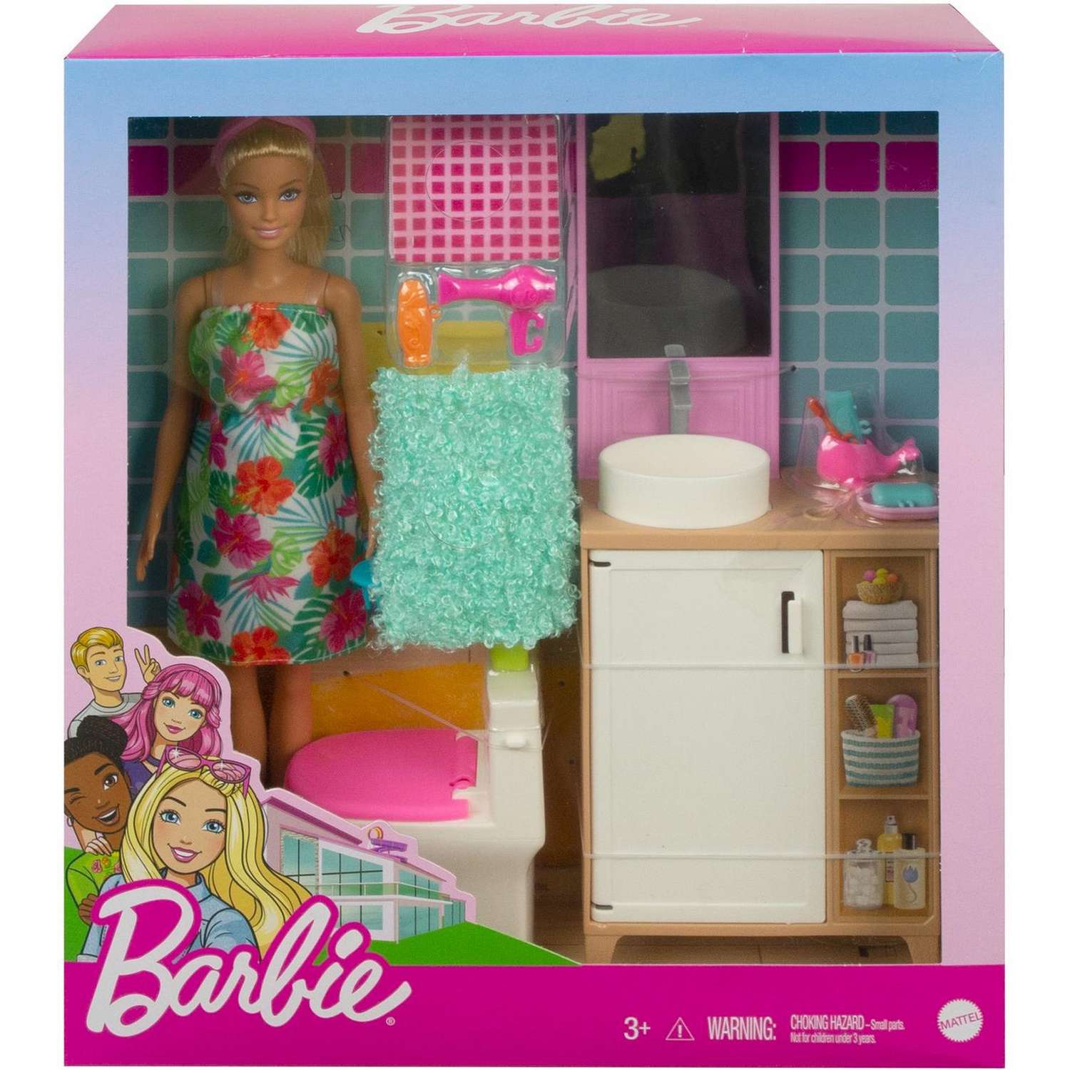 Кукла Barbie В ванной комнате с аксессуарами GRG87 GRG87 - фото 2