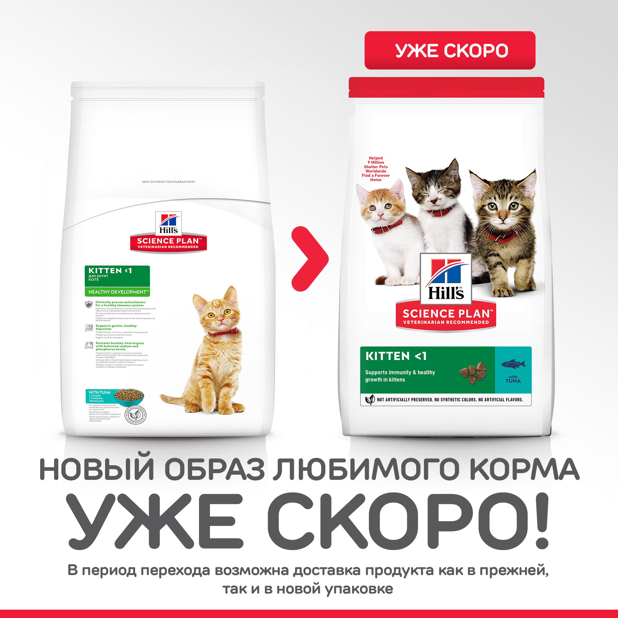 Корм сухой для котят HILLS 2кг Science Plan Healthy Development с тунцом для гармоничного развития - фото 2