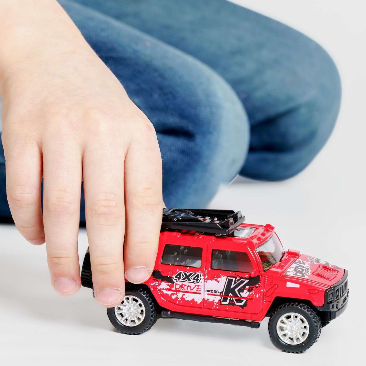 Машинка AUTOGRAND Pickup красная детская металлическая с инерционным механизмом развивающая крутая 12 см 88547 - фото 2