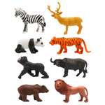 Игровой набор S+S Животные с картой обитания внутри 8 шт Zooграфия