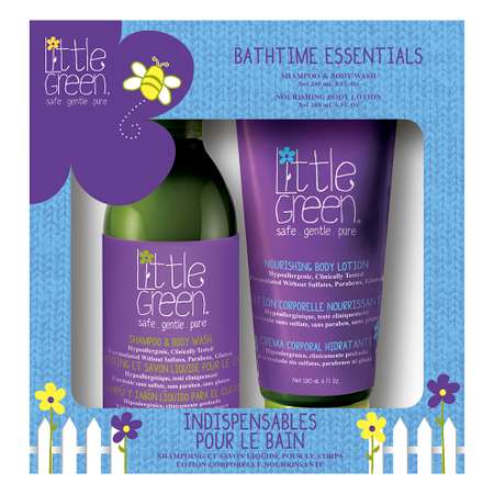 Набор Ванные штучки LITTLE GREEN Средство для тела и волос + лосьон LGKBE-19