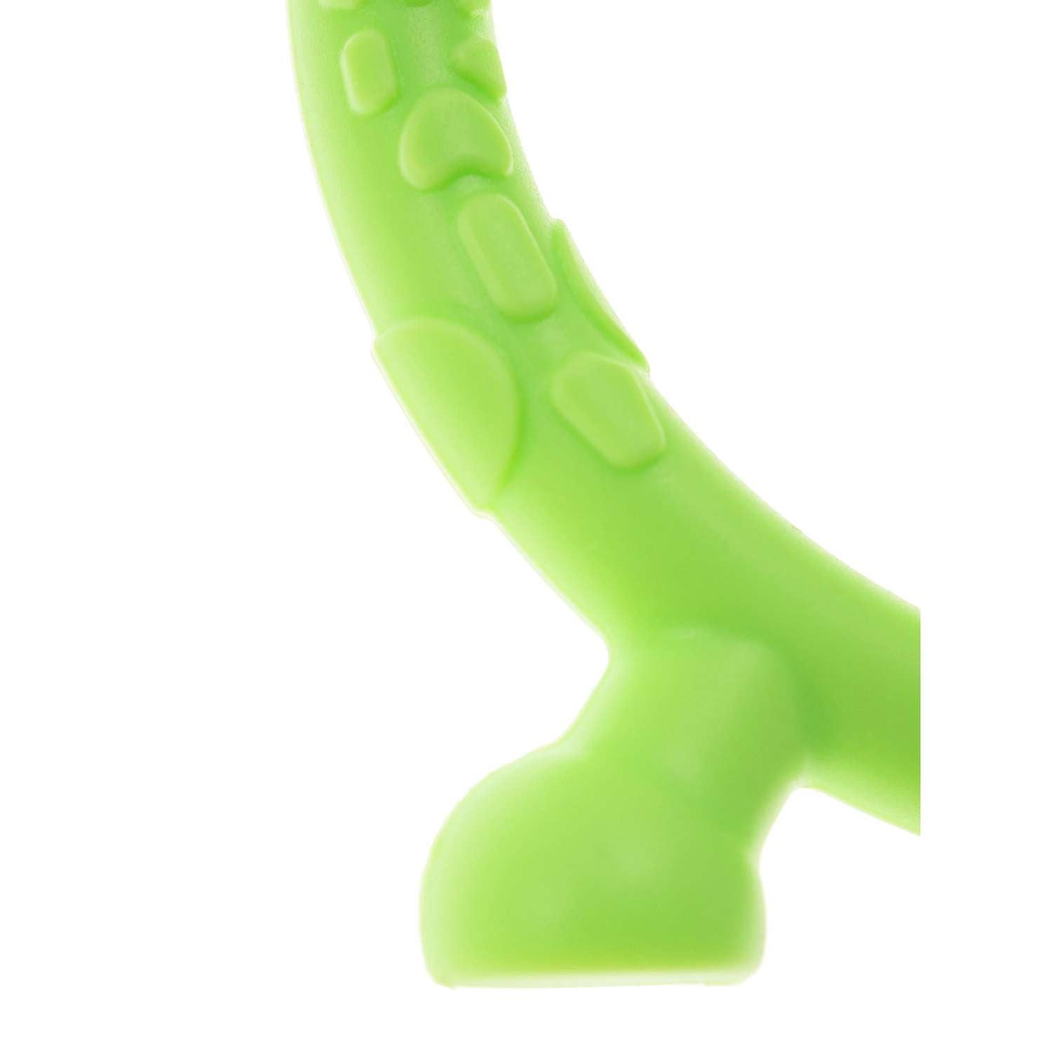 Погремушка-прорезыватель Miyoumi силиконовый Жирафик - Lime - фото 11