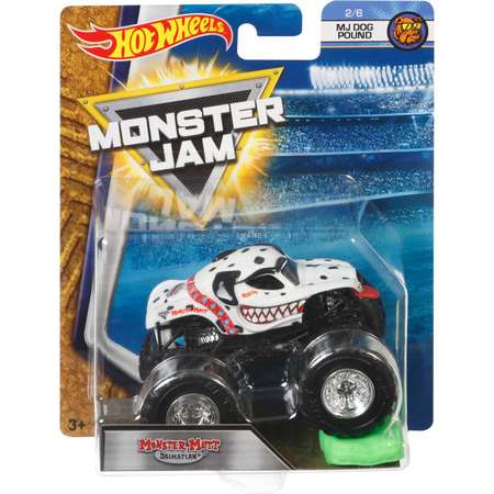 Машина Hot Wheels Monster Jam 1:64 Dog Pound Монстр-пес (далматин) FLX29