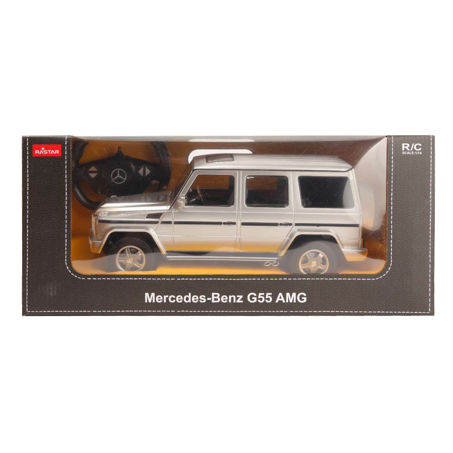 Машина Rastar РУ 1:14 Mercedes-Benz G55 Серебряная 30400 - фото 2