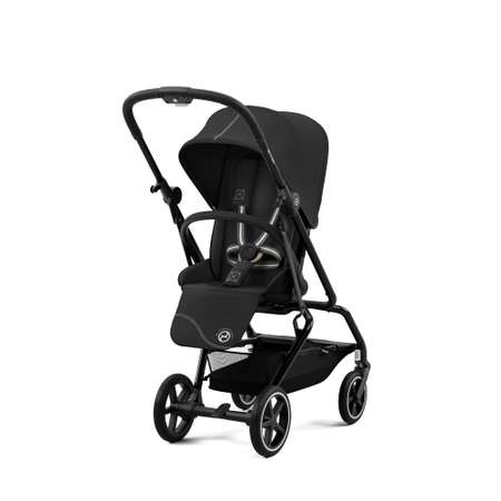 Коляская детская Cybex Eezy S Twist+ 2 BLK Moon Black с бампером