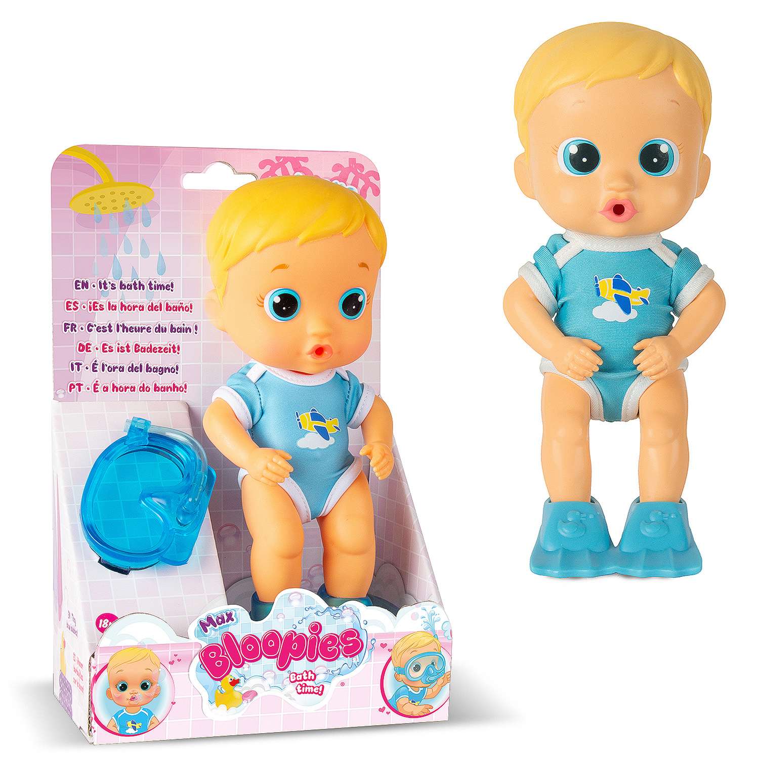 Кукла IMC Toys Bloopies для купания Max 24 см 90736 - фото 2