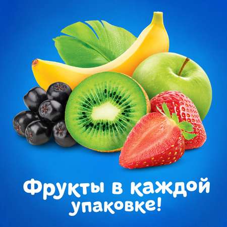 Сок Агуша яблоко-банан-клубника-арония-киви с мякотью 500мл с 3лет