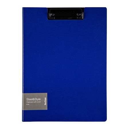 Папка-планшет с зажимом Berlingo Steel amp Style А4 пластик полифом синяя