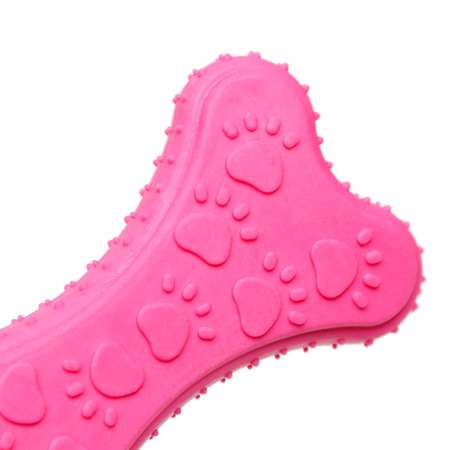Игрушка Пижон жевательная «Собачье удовольствие» TPR 10.5 см розовая