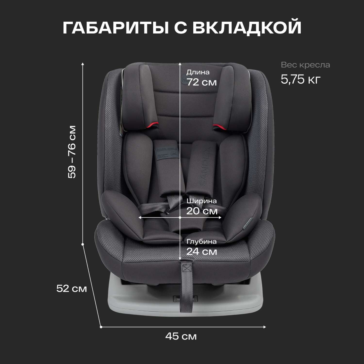 Какое автокресло Happy Baby Sandex