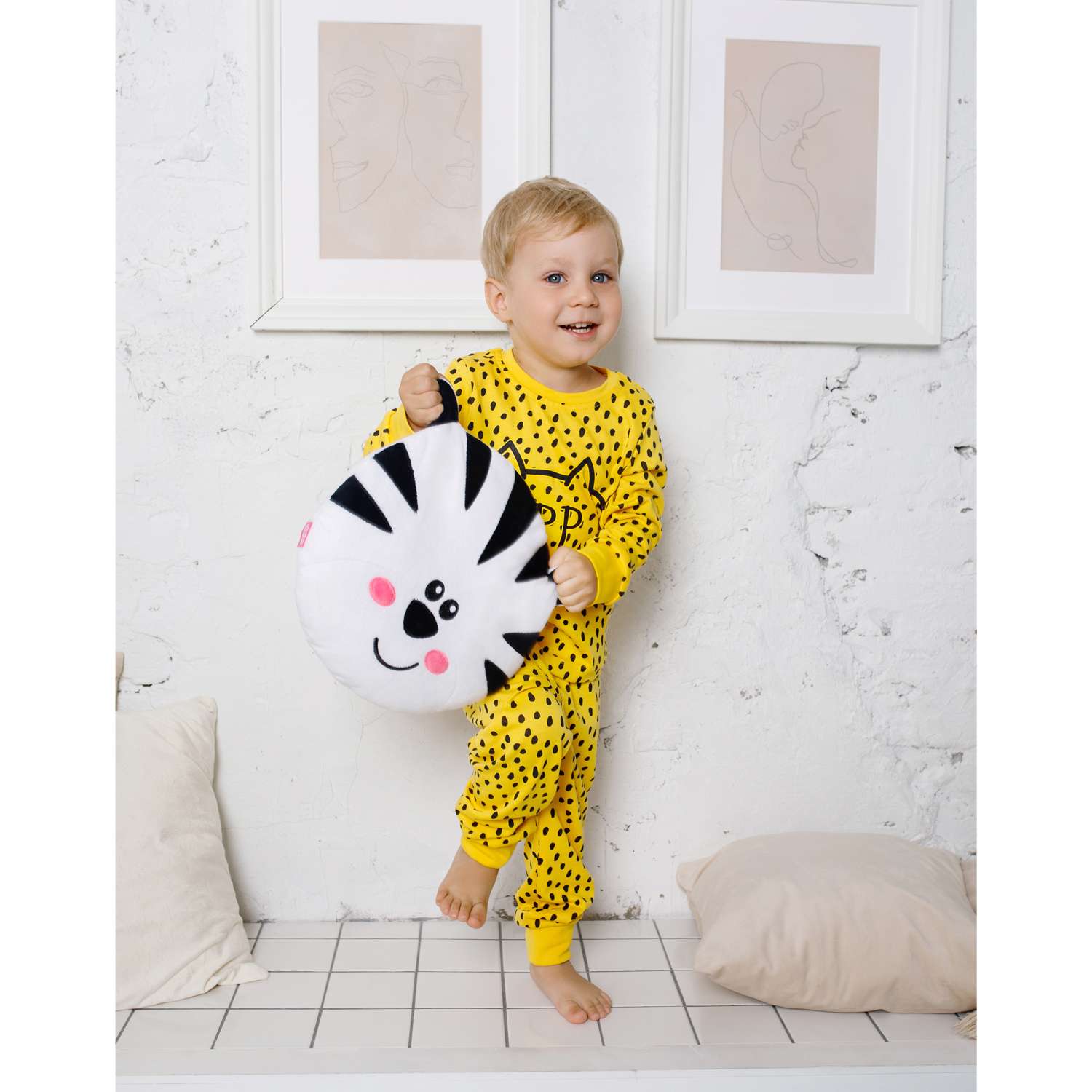 Игрушка-подушка Мякиши мягкая детская большая Тигр Ок - фото 6
