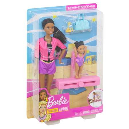 Набор игровой Barbie Спортивная карьера Барби-тренер по гимнастике FXP40