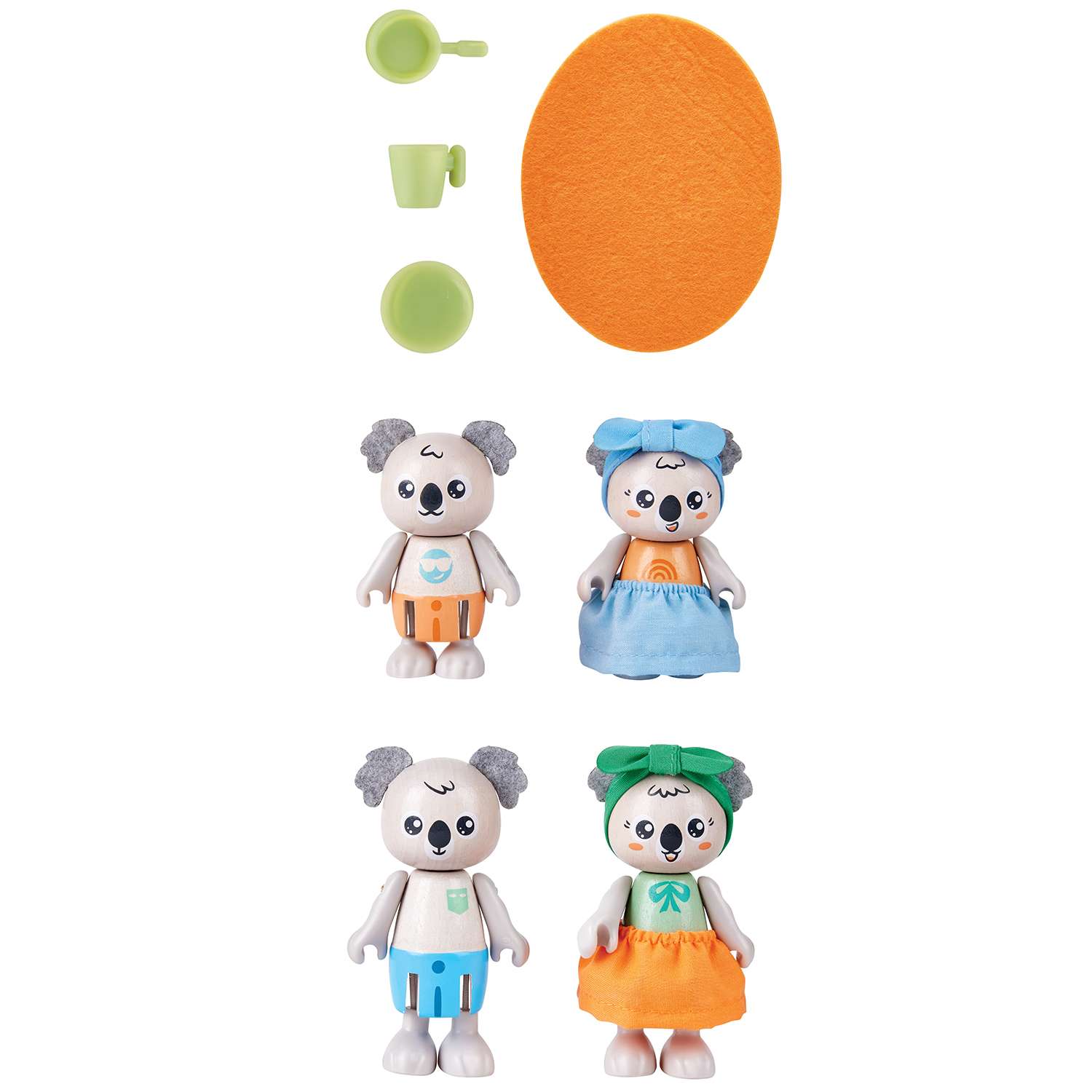Игрушки фигурки Hape животных Семья коал 4 предмета в наборе - фото 4